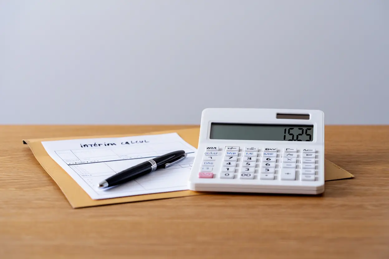 Tableau détaillant le calcul du salaire intérimaire