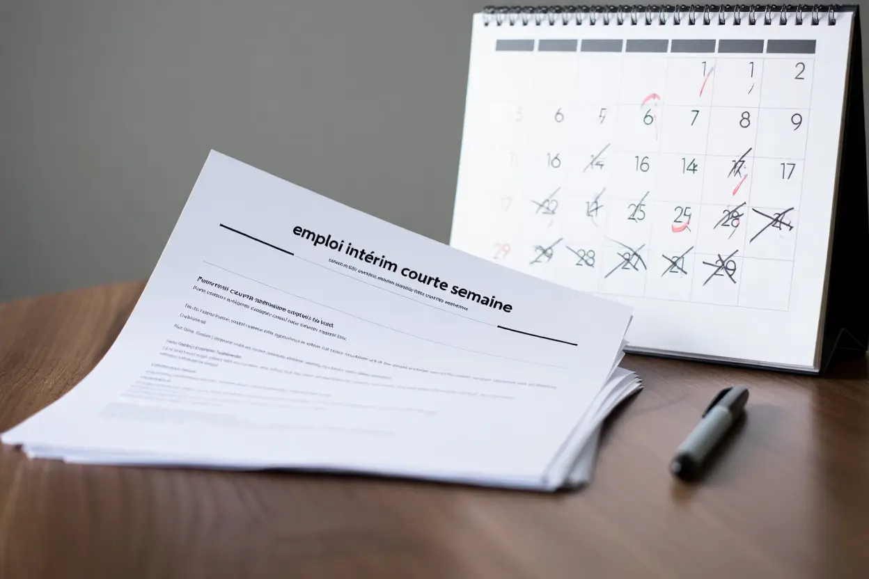 Candidat travaillant en mission intérim d'une semaine en logistique