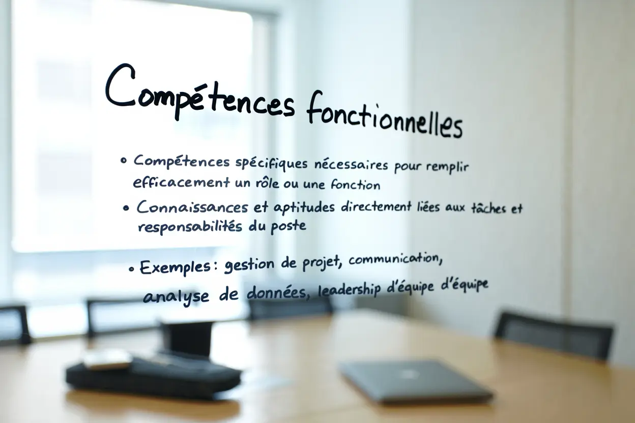 Illustration des trois piliers des compétences fonctionnelles