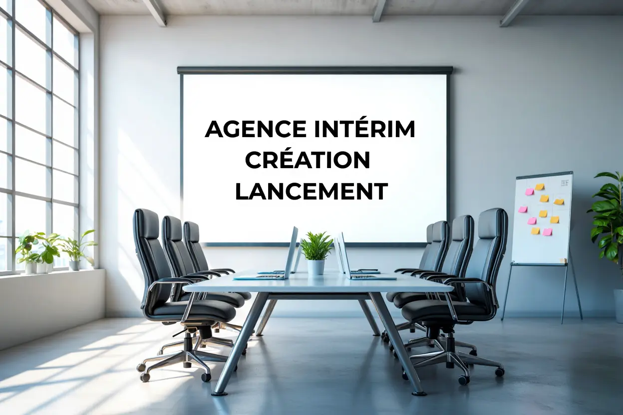 Tableau de bord business plan agence intérim