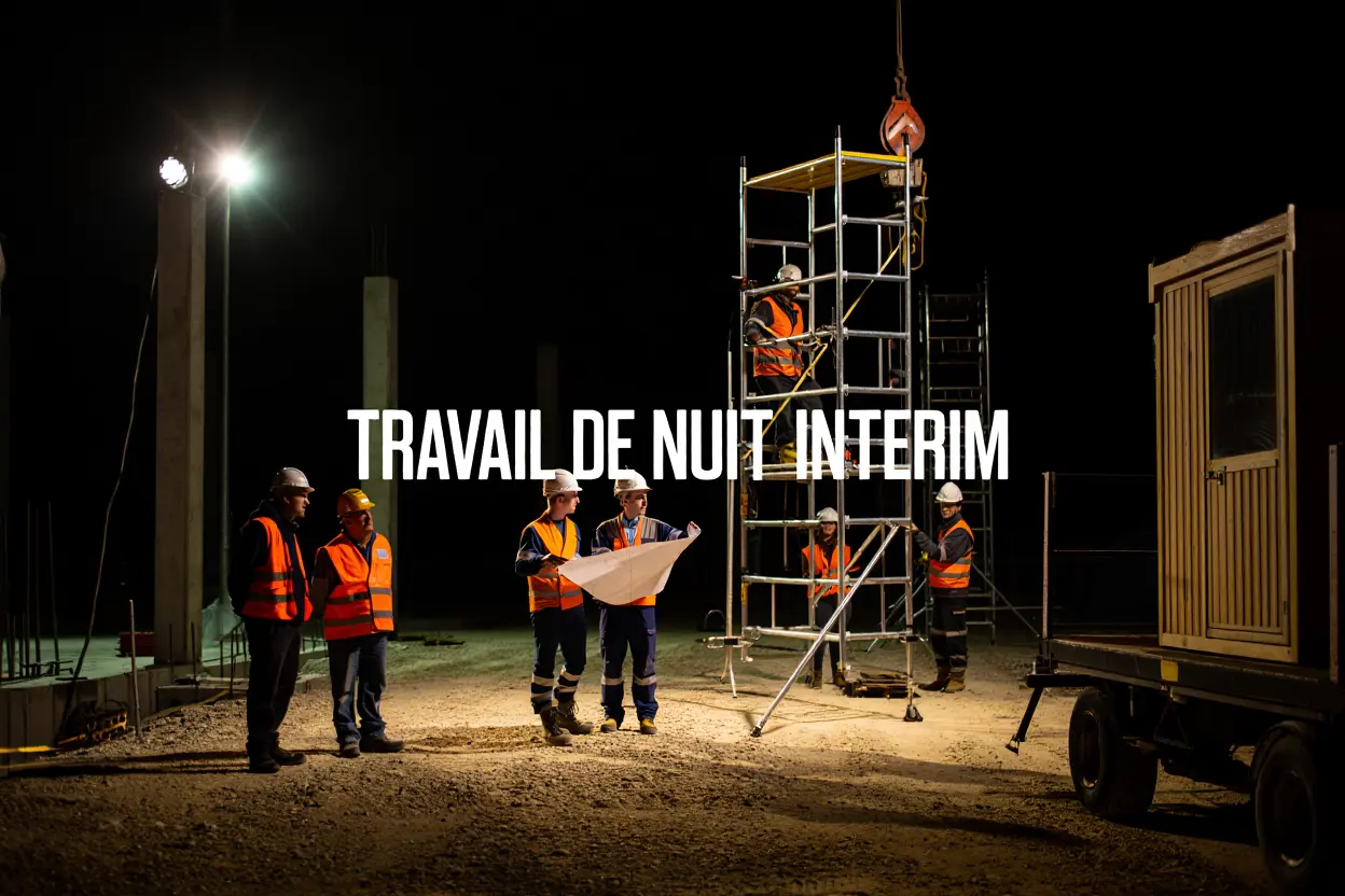 Travailleur en équipe de nuit en usine