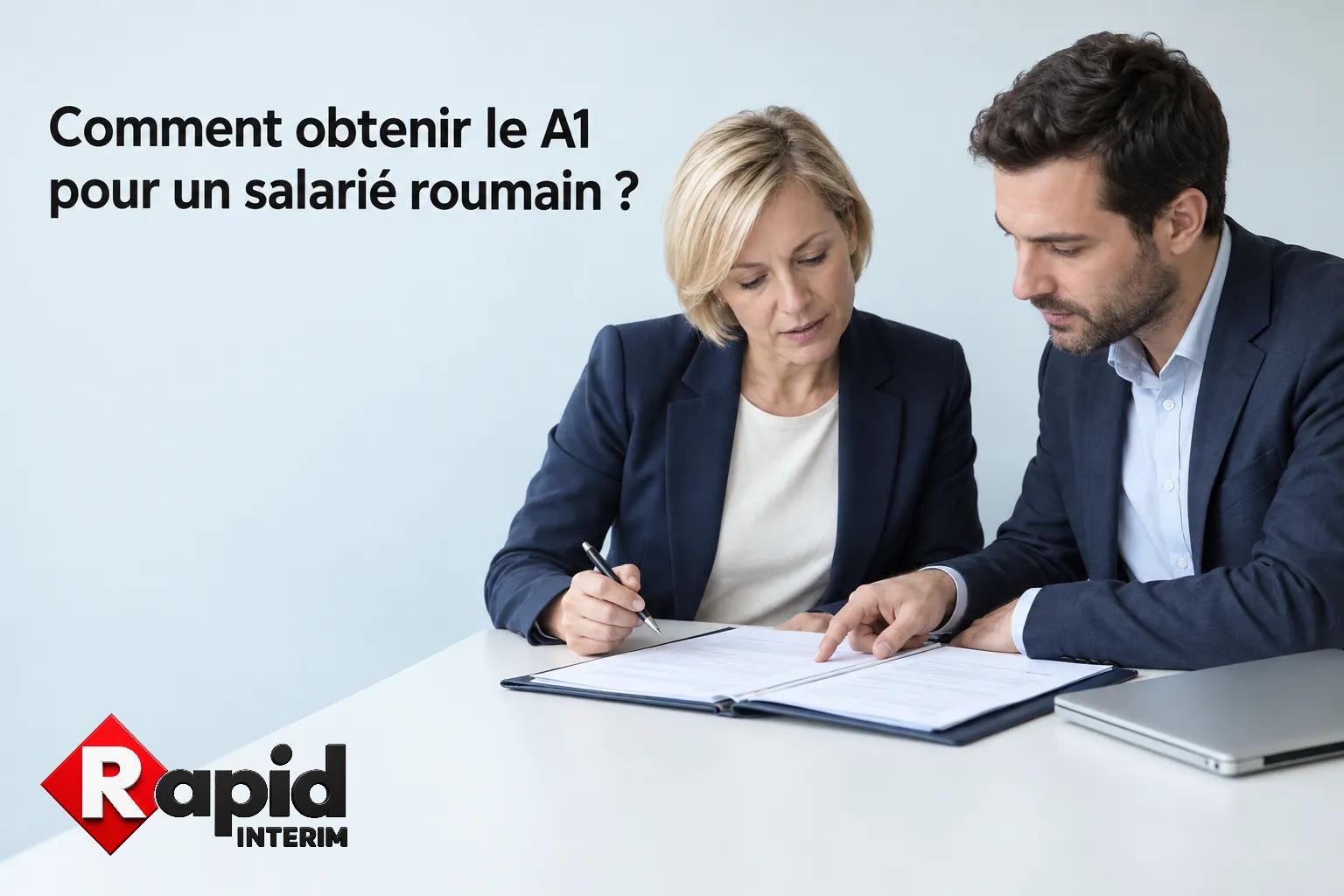Deux professionnels discutent et signent un document sur une table.